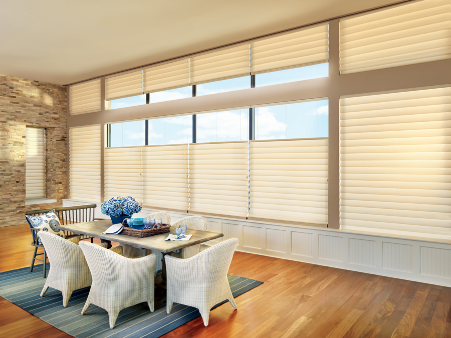 custom roman shades thermal window treatments Hunter Douglas Maple Grove 55369