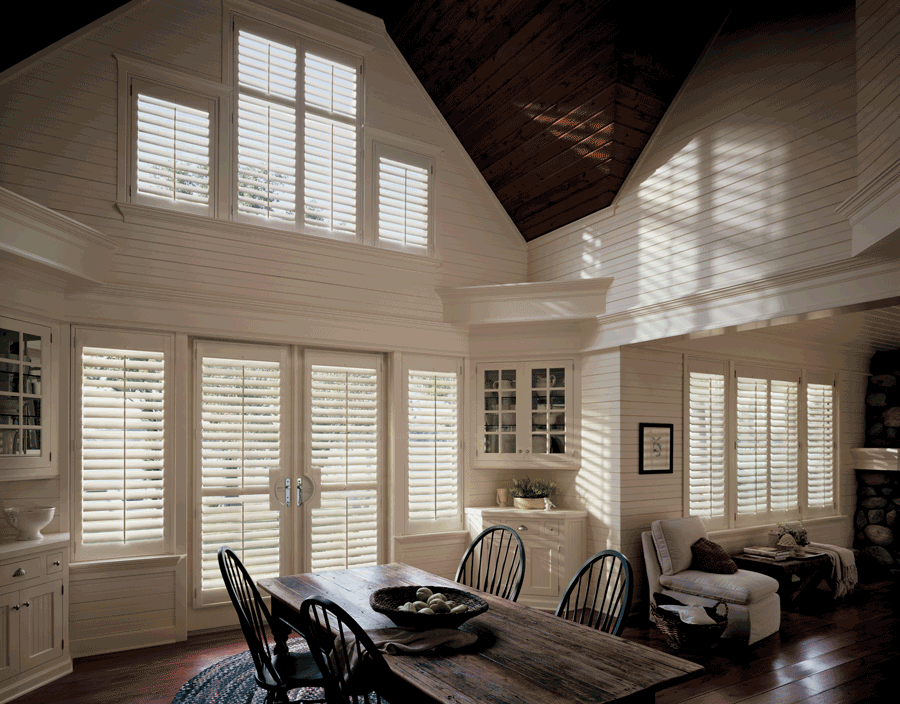 Reno plantation shutters for decorating your whole house with the same window treatments