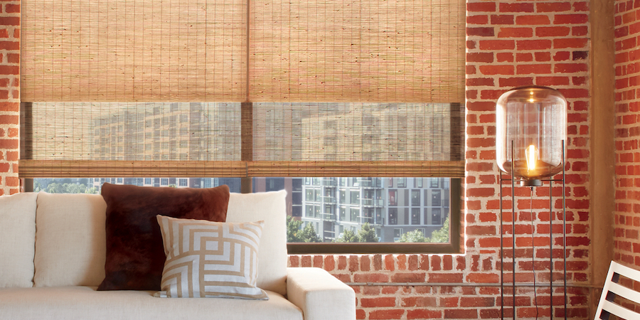 energy efficient woven woods with exposed brick Reno NV