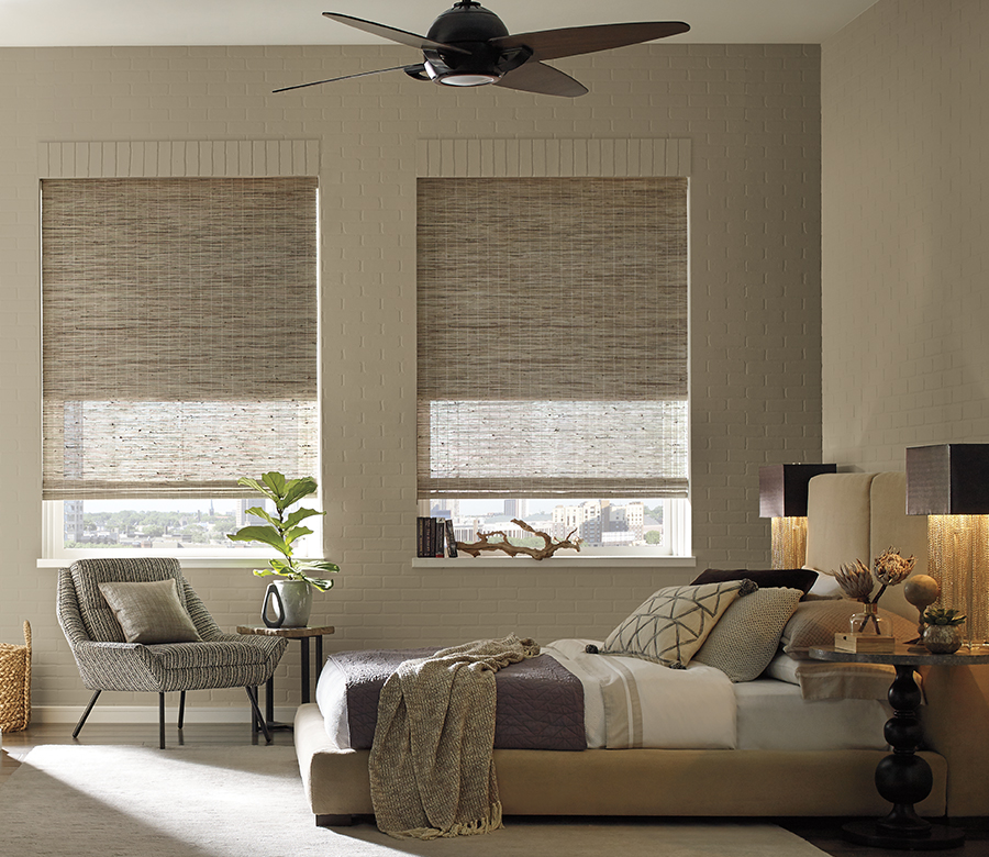 dual shades with energy efficiency from the Provenance woven wood shades collection Reno NV