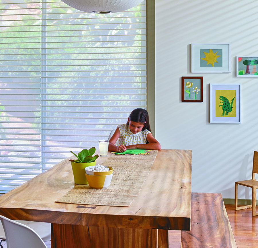 automated sheer shades in a kitchen in Reno NV