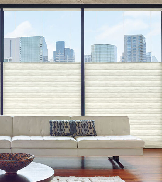top down white modern roman shades insulate windows in Reno NV