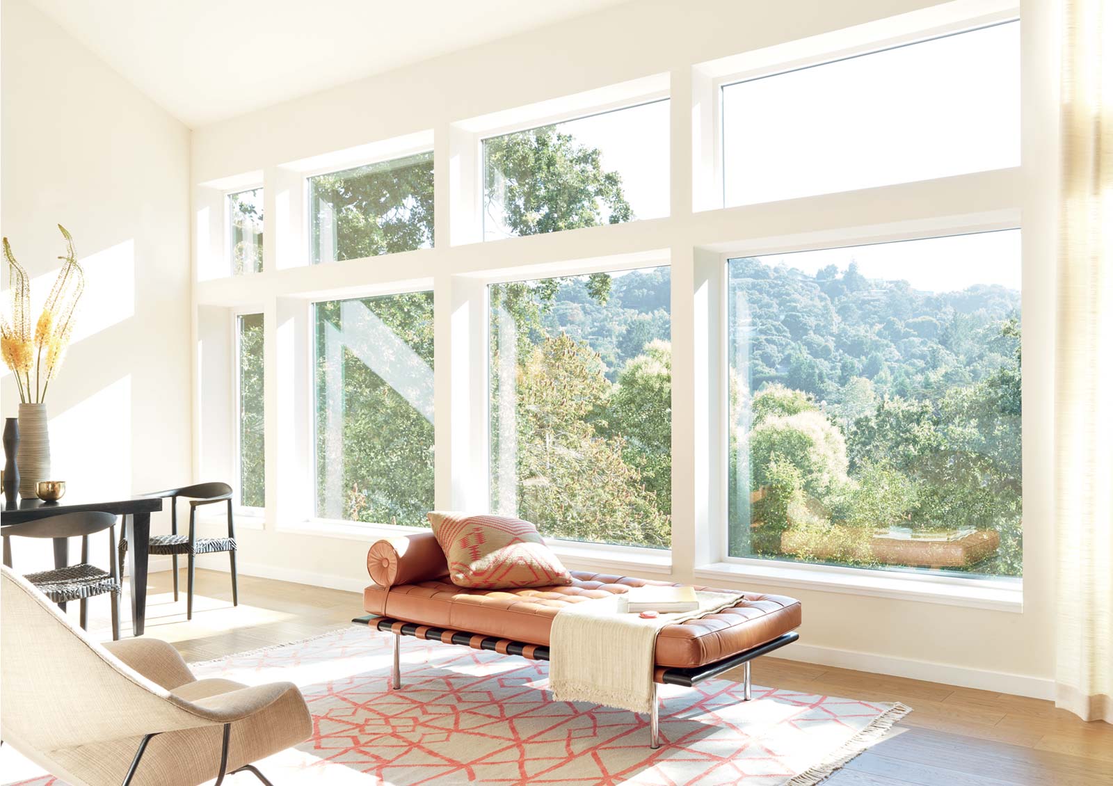 large windows without window coverings