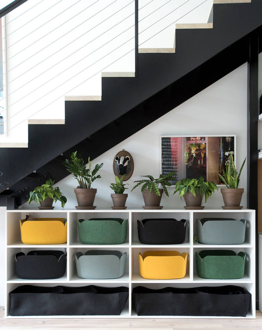 Storage solutions under stairs