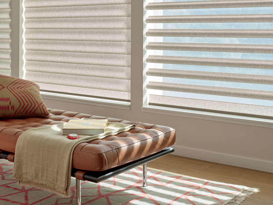 pirouette shades sheer fabric with light blocking solids in Reno NV