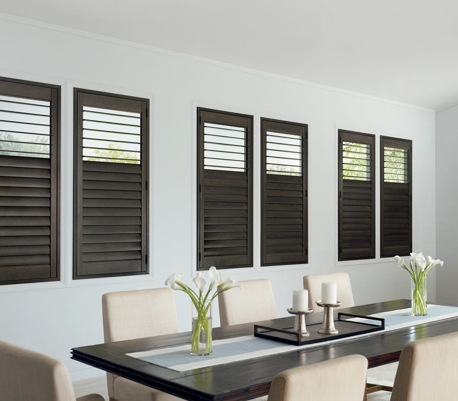 Dining room with Newstyle shutters