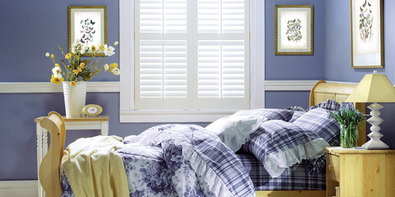 very peri color in girls bedroom hunter douglas plantation shutters