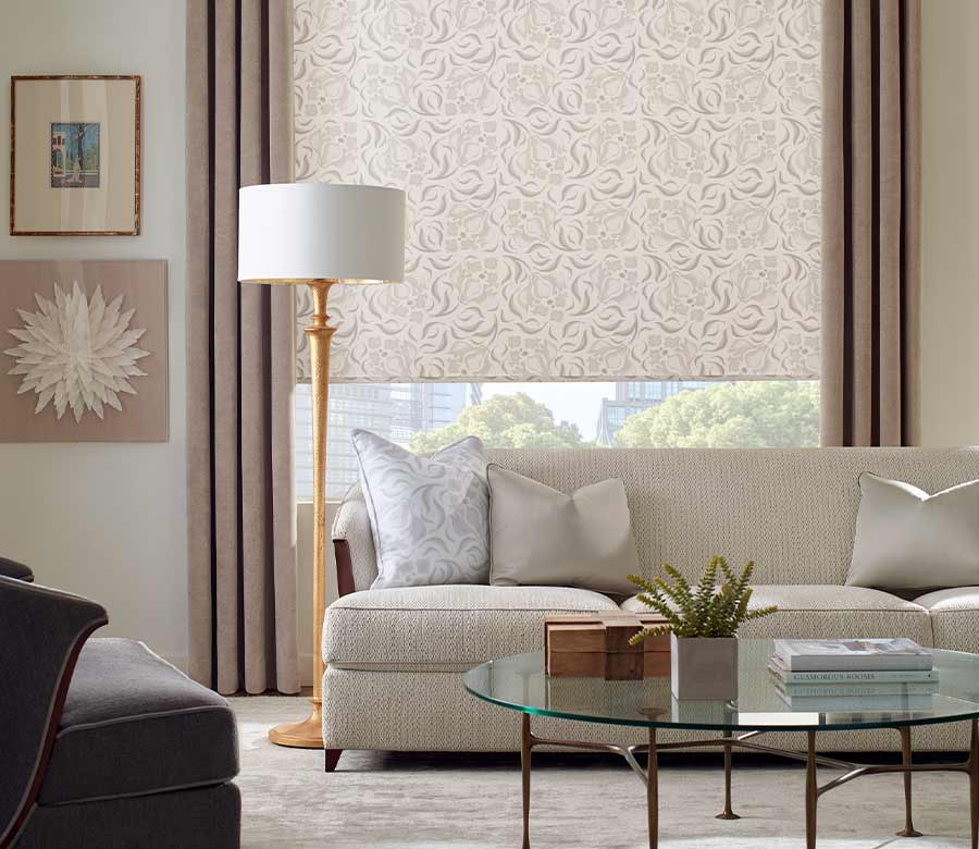 beige and cream living room with brown drapery and beige couch reno,nv