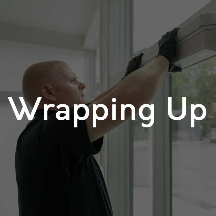 new home build process for window coverings