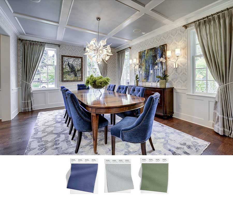 dining room with latest color palette 