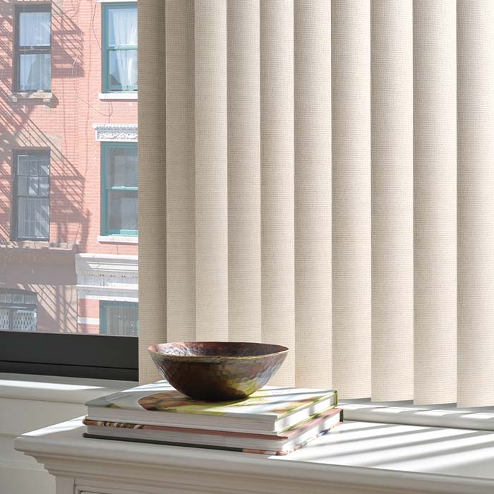 Custom vertical blinds for sliding glass doors with light control in Reno NV